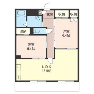 ハイライズ富士見台【3階】の間取り