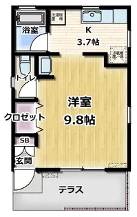 ルクレア【1階】の間取り