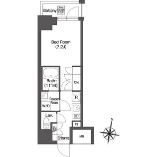 東京都渋谷区広尾5【マンション】の間取り