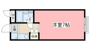 Calmマンション【1階】の間取り