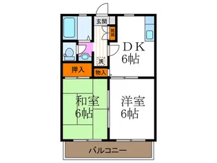 ロイヤルK-3【2階】の間取り