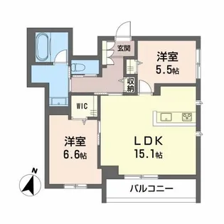 高知県高知市鷹匠町2【マンション】の間取り