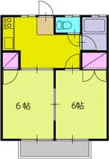 関口ハイツB【2階】の間取り