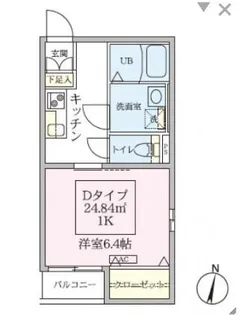 スカイルーチェ南浦和【3階】の間取り