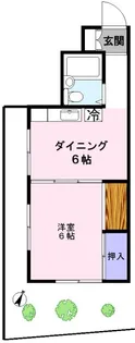 サンハウス太子堂【1階】の間取り