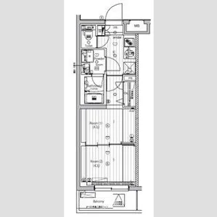 PREMIUM CUBE 武蔵新田【3階】の間取り