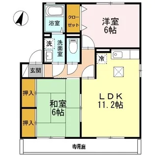 カーサ フィオーレ【1階】の間取り