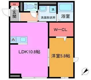 シュタインハウス【1階】の間取り