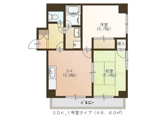 KS宮城野【3階】の間取り