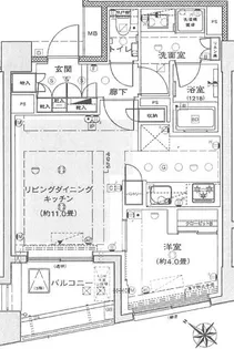 グローリオ文京茗荷谷【2階】の間取り