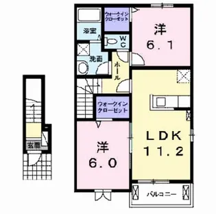 chien(シヤン)【2階】の間取り