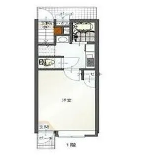 ジュネスアベニールC【1階】の間取り