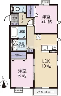 ユーハイム【2階】の間取り