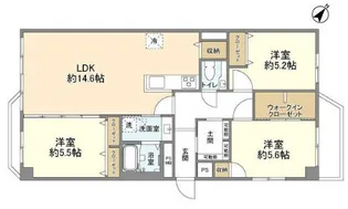 トーア余丁町マンション【2階】の間取り
