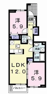 フォルトゥーナ・M IV【1階】の間取り