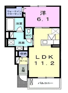 ブラットフィーアIII【1階】の間取り