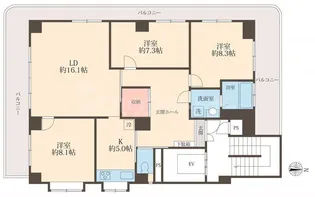 ホライズン東四つ木【2階】の間取り