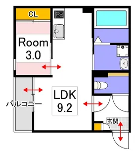 REGALEST神宮寺【2階】の間取り