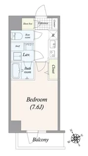 GRAN PASEO 浅草橋II【8階】の間取り