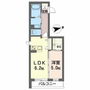 コア城南【1階】の間取り