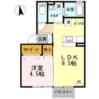 アムール【2階】の間取り