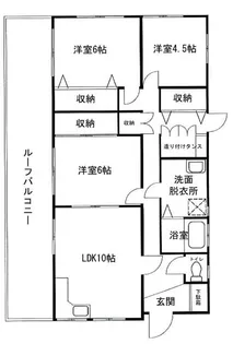 石井ハイツ【3階】の間取り