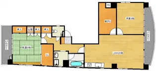 KDコーポ2【8階】の間取り