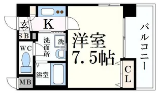 プレサンス京都三条大橋雅殿【5階】の間取り