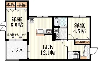 Sunnyvale【1階】の間取り
