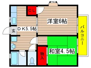 パークテラス志木【2階】の間取り
