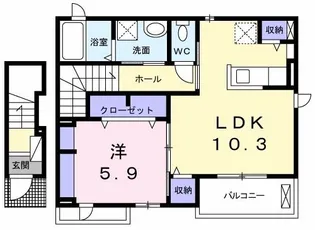 ガーデンハウス.フィオーレ VII【2階】の間取り