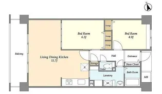 アーバンライフ目白駅前【5階】の間取り