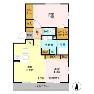 リビングシティ III【3階】の間取り