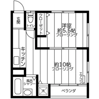 成瀬ハイツ【2階】の間取り
