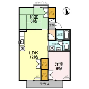 FCはうす【1階】の間取り