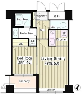 Wat’s白金【7階】の間取り