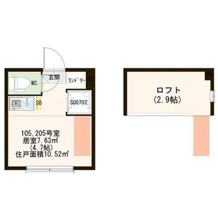 ハーモニーテラス南砂II【1階】の間取り