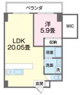 ルピナス順風(SU)【4階】の間取り