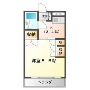 ガーデンビュー【3階】の間取り