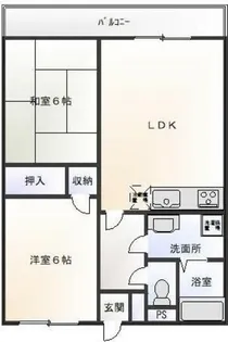 ニューウェーブマンション【3階】の間取り
