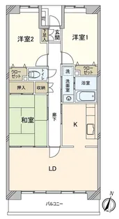パークヒルズ和光【3階】の間取り