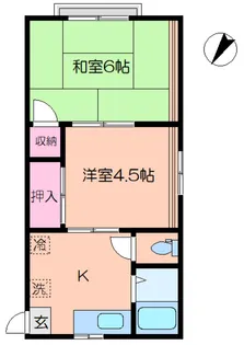 スプリングコーポ【2階】の間取り