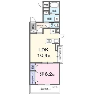 ジーニアス・ラソ【2階】の間取り