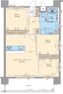 センチュリー那覇曙【10階】の間取り