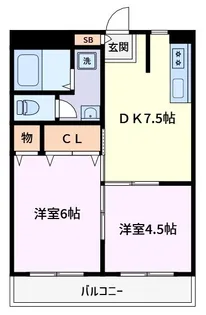 第一日東ハイツ【2階】の間取り