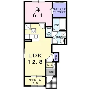 レクエ・雅【1階】の間取り