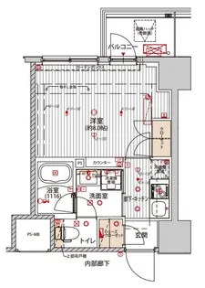 プレシャスハーモニー八王子【9階】の間取り