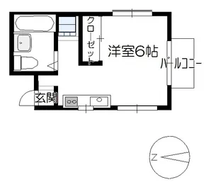 コーポ竹内【1階】の間取り