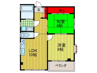 シャルムハイツ【3階】の間取り