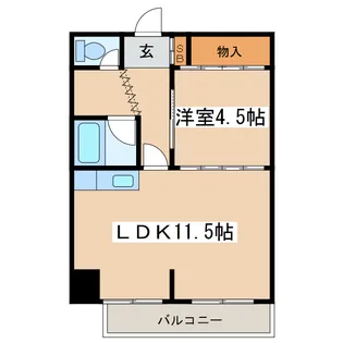 プレシャスワタナベ【3階】の間取り
